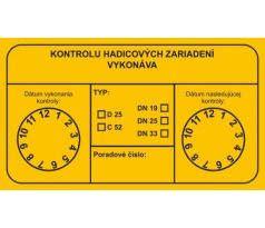 R004 Kontrolu hadicových zariadení vykonáva 105x60 mm