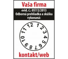 R005A Tlaková skúška hasiaceho prístroja