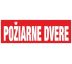 F-dvere Požiarne dvere 150x50 mm