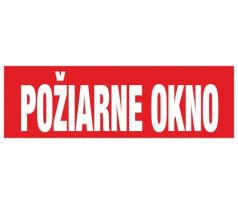 F-okno Požiarne okno 150x50 mm