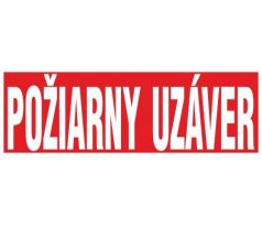 F-uzáver Požiarny uzáver 150x50 mm