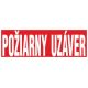 F-uzáver Požiarny uzáver 150x50 mm