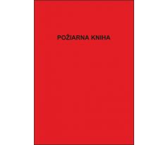 F-kniha Požiarna kniha 210x297 mm, tvrdá väzba, šitá