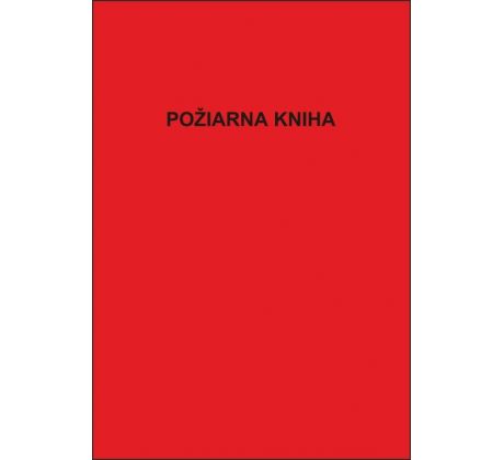 F-kniha Požiarna kniha 210x297 mm, tvrdá väzba, šitá