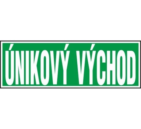 E-východ Únikový východ 210x70 mm