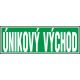 E-východ Únikový východ 210x70 mm