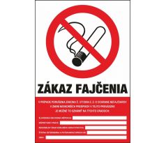 606 Zákaz fajčenia