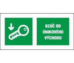 517 Kľúč od únikového východu 65x130 mm