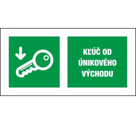 517 Kľúč od únikového východu 65x130 mm