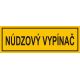 E042 SE Núdzový vypínač 60x20 mm