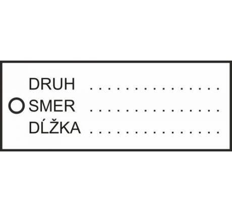 36. Káblový štítok plast 65x25 mm