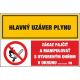 D304 Hlavný uzáver plynu/Zákaz fajčiť.......! samolepka/plast 130x131 mm
