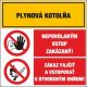 T324 Plyn. kotolňa/Nepov. vstup zakázaný/Zákaz fajčiť.....! samolepka/plast 131x195 mm