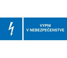 č. 05 Vypni v nebezpečenstve 105x35 mm