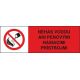 č. 06 Nehas vodou ani penovými hasiacimi prístrojmi 105x35 mm