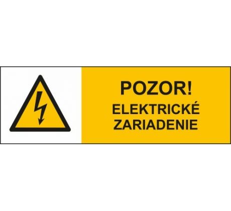 č. 23 Pozor! Elektrické zariadenie 105x35 mm