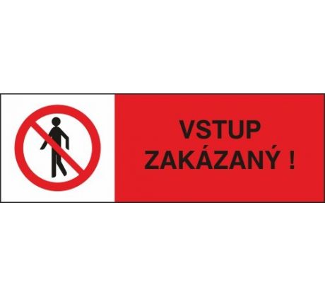 č. 27 Vstup zakázaný! 105x35 mm