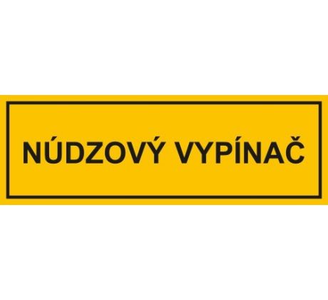 č. 40 Núdzový vypínač 105x35 mm