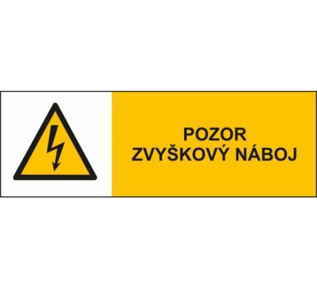 č. 43 Pozor zvyškový náboj 105x35 mm