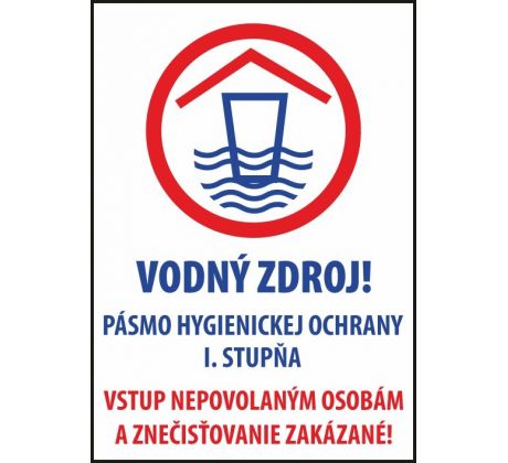 530 Vodný zdroj! A3 plast hr. 3 mm