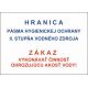 533 Hranica pásma hygien. ochrany II. stupňa vod. zdroja A3 plast hr. 3 mm