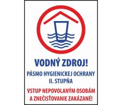 531 Vodný zdroj! A4 plast hr. 3 mm