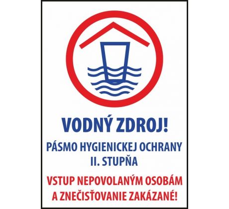 531 Vodný zdroj! A4 plast hr. 3 mm