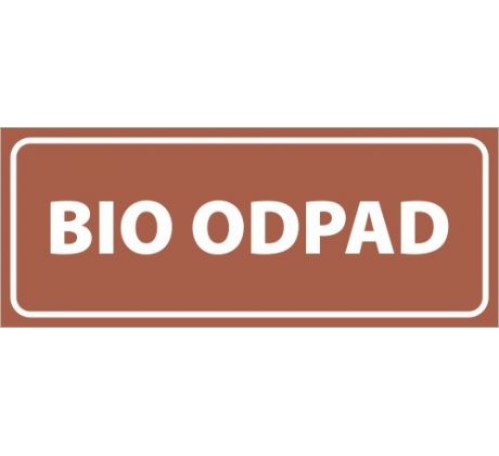 580 BIO odpad samolepka 250x100 mm