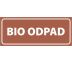 580 BIO odpad samolepka 250x100 mm