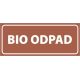 580 BIO odpad samolepka 250x100 mm