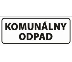 581 Komunálny odpad samolepka 250x100 mm