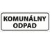 581 Komunálny odpad samolepka 250x100 mm