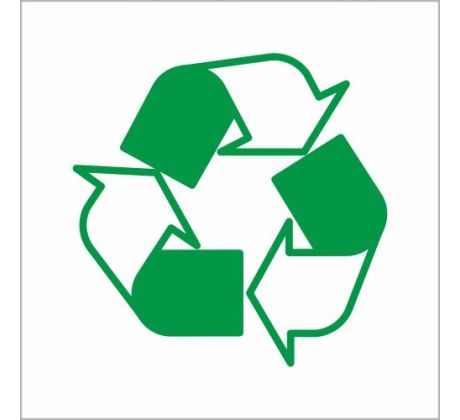 582 Symbol recyklácie samolepka