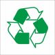 582 Symbol recyklácie samolepka