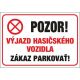 540-Výjazd hasičského vozidla A4 plast hr. 3mm