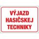 542 Výjazd hasičskej techniky A4 plast hr. 3mm
