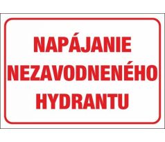 545 Napájanie nezavodneného hydrantu A3 plast hr. 3mm