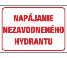 545 Napájanie nezavodneného hydrantu A3 plast hr. 3mm