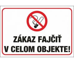 559 Zákaz fajčiť v celom objekte! A3 plast hr. 3mm